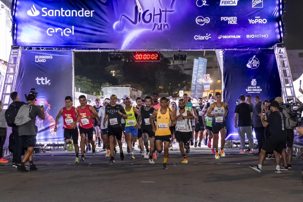 A Santander Night Run terá percursos de 5 km e 10 km (Foto: divulgação)